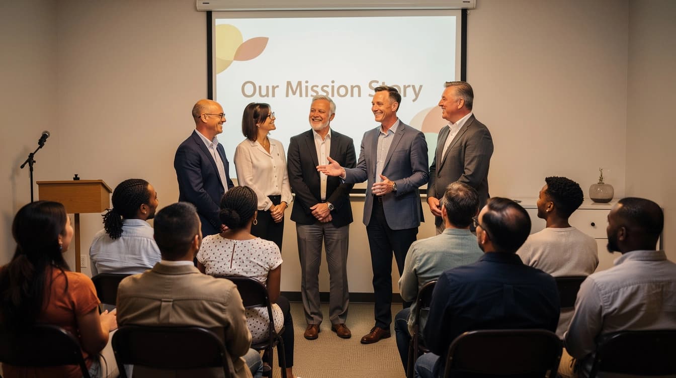 Church interior with cross
